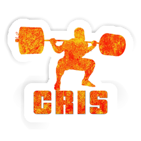 Cris Sticker Weightlifter Image