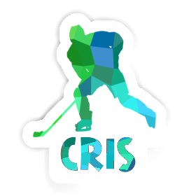 Hockey Player Sticker Cris Image