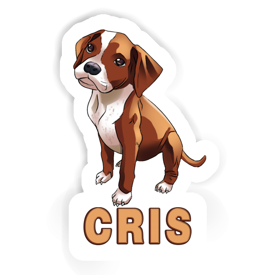Cris Sticker Boxer Dog Cris Sticker Boxer Dog Image