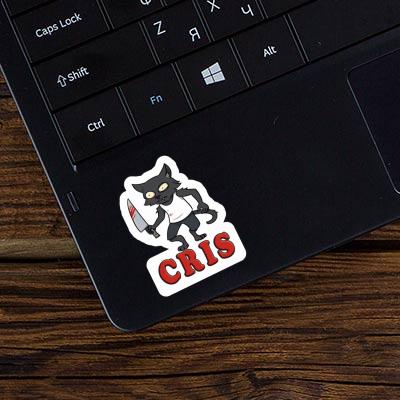 Psycho Cat Sticker Cris Image