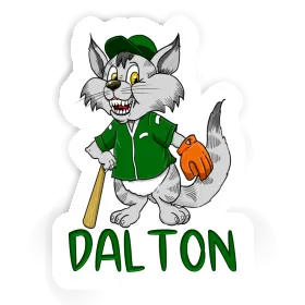Sticker Baseball Cat Dalton Image