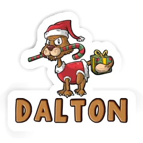 Autocollant Chat de Noël Dalton Image