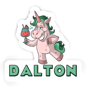 Dalton Autocollant Licorne festive Image