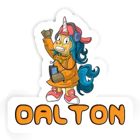Hip-Hop Unicorn Sticker Dalton Image