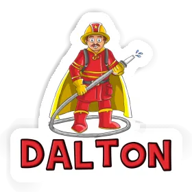 Aufkleber Feuerwehrmann Dalton Image