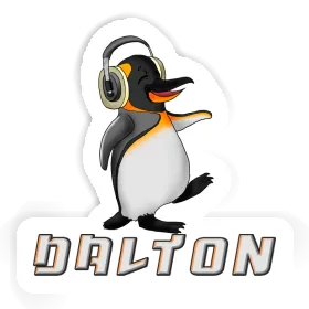 Sticker Dalton Music Penguin Image