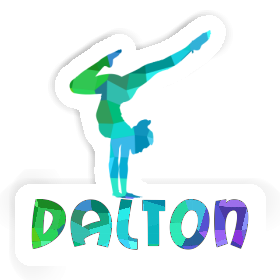Yoga Woman Sticker Dalton Image