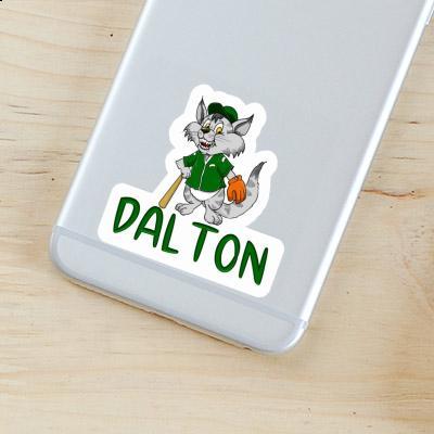 Autocollant Dalton Chat de baseball Laptop Autocollant Dalton Chat de baseball Laptop Image
