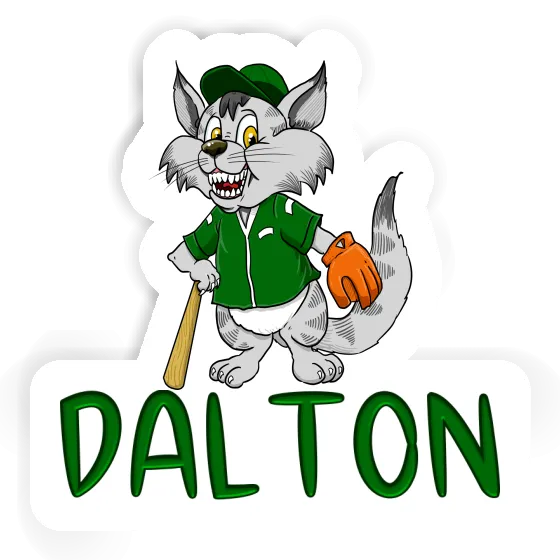 Sticker Baseball Cat Dalton Notebook Image