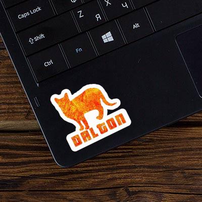 Cat Sticker Dalton Laptop Image