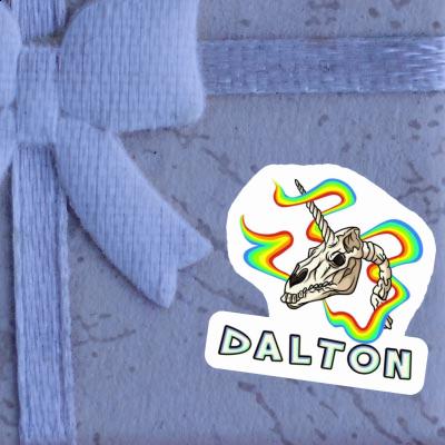 Crâne de licorne Autocollant Dalton Notebook Crâne de licorne Autocollant Dalton Gift package Image