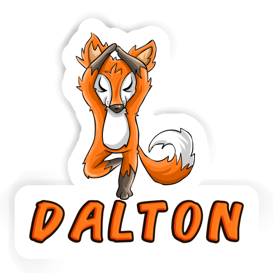 Sticker Dalton Yoga Fox Notebook Sticker Dalton Yoga Fox Notebook Image