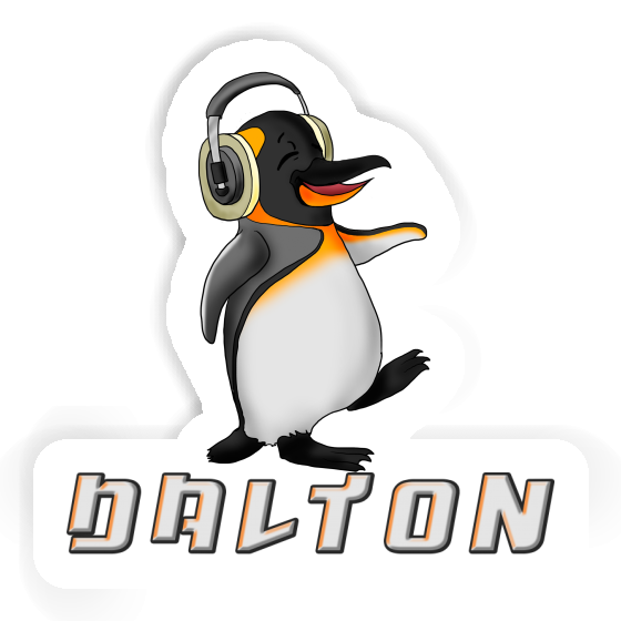 Sticker Dalton Music Penguin Notebook Sticker Dalton Music Penguin Gift package Image