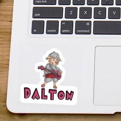 Guitarist Sticker Dalton Notebook Guitarist Sticker Dalton Gift package Image