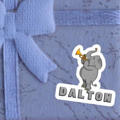 Eléphant trompette Autocollant Dalton Laptop Eléphant trompette Autocollant Dalton Laptop Image