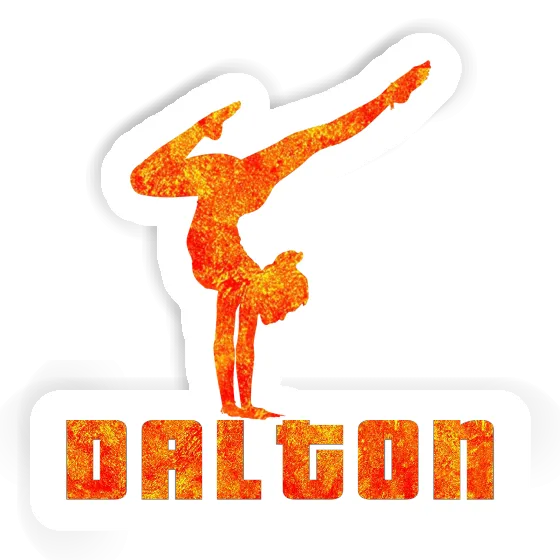 Yoga Woman Sticker Dalton Notebook Image