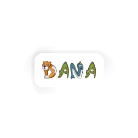 Sticker Dana Animal Font Image