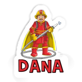 Dana Sticker Firefighter Image