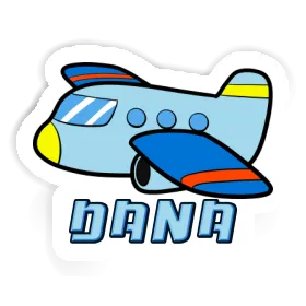 Sticker Dana Airplane Image