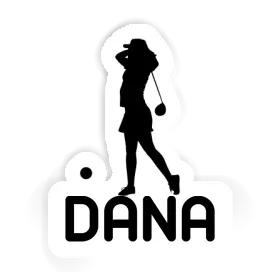 Dana Sticker Golfer Image