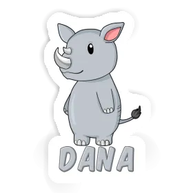 Dana Sticker Rhinoceros Image