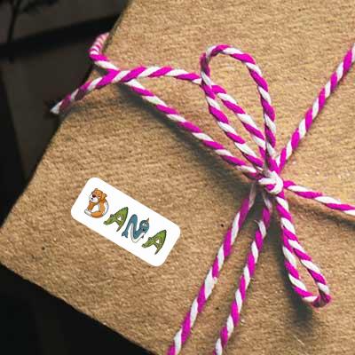 Sticker Dana Animal Font Gift package Image