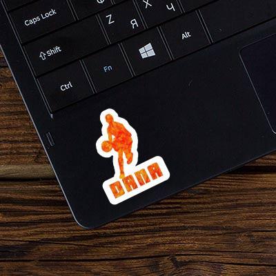 Basketballspieler Sticker Dana Laptop Image