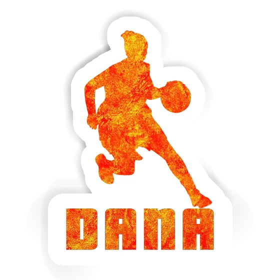 Autocollant Joueuse de basket-ball Dana Image