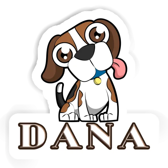 Autocollant Dana Beagle-Hund Notebook Image