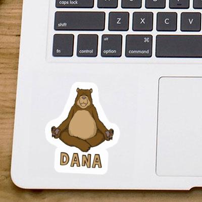 Yoga Bear Sticker Dana Laptop Image