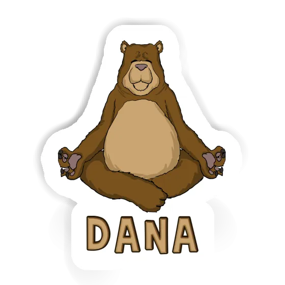 Yoga Bear Sticker Dana Image