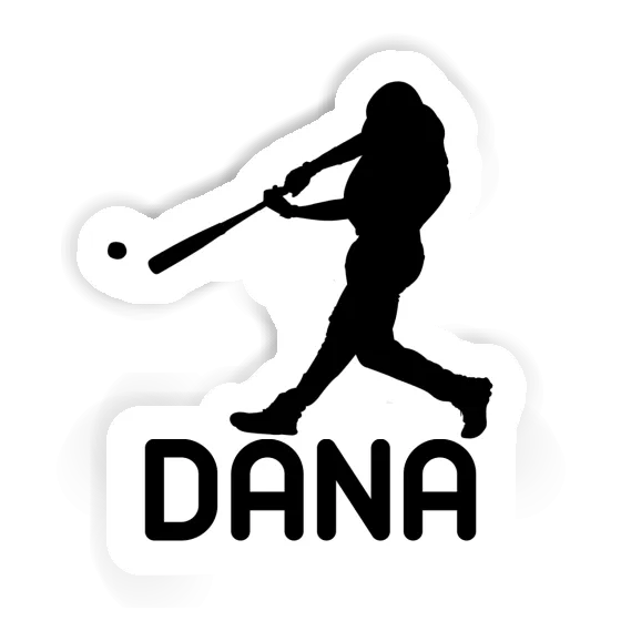 Dana Autocollant Joueur de baseball Laptop Image