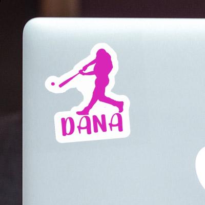 Dana Sticker Baseball Player Notebook Image