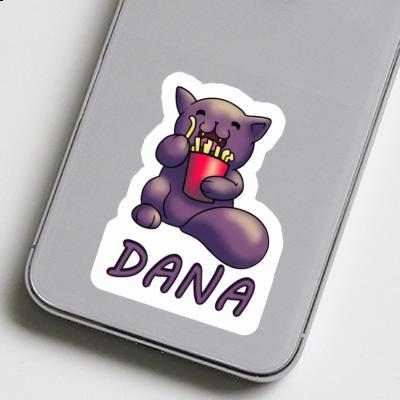 Sticker Dana Pommes-Katze Notebook Image