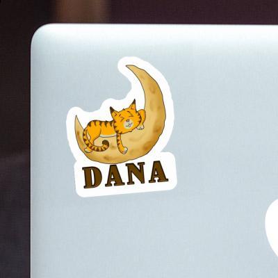 Sticker Sleeping Cat Dana Laptop Image