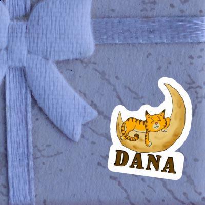 Sticker Sleeping Cat Dana Laptop Image