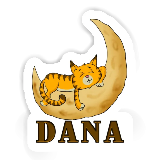 Sticker Sleeping Cat Dana Notebook Image