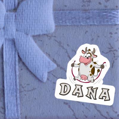 Skipping Ropes Cow Sticker Dana Image