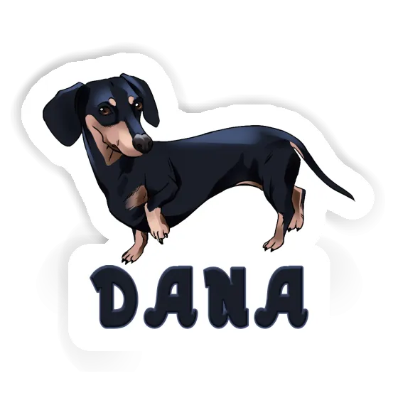 Dana Sticker Dachshund Laptop Image
