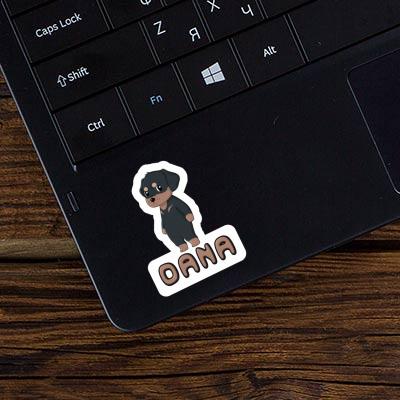 Rottweiler Sticker Dana Laptop Image