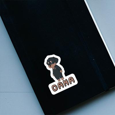 Sticker Dana Rottweiler Notebook Image