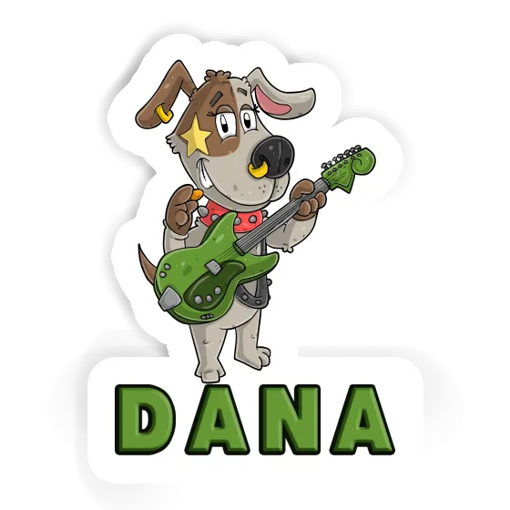 Sticker Dana Gitarrist Notebook Image