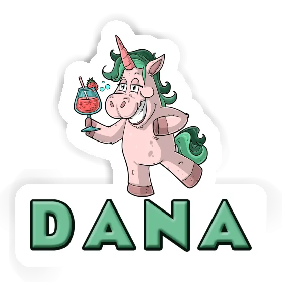 Sticker Dana Party Unicorn Notebook Image