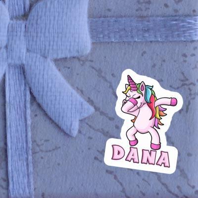Sticker Dabbing Unicorn Dana Notebook Image
