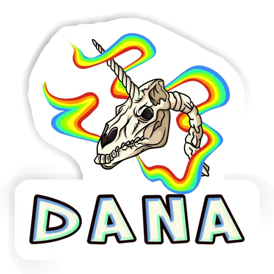 Crâne de licorne Autocollant Dana Gift package Image
