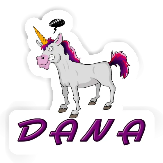 Sticker Angry Unicorn Dana Gift package Image