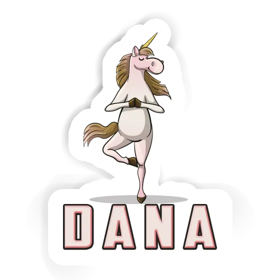 Sticker Dana Yoga Unicorn Image