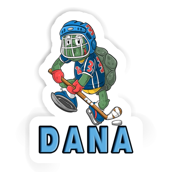 Sticker Dana Hockey Player Laptop Image