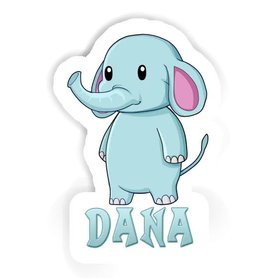 Aufkleber Elefant Dana Image