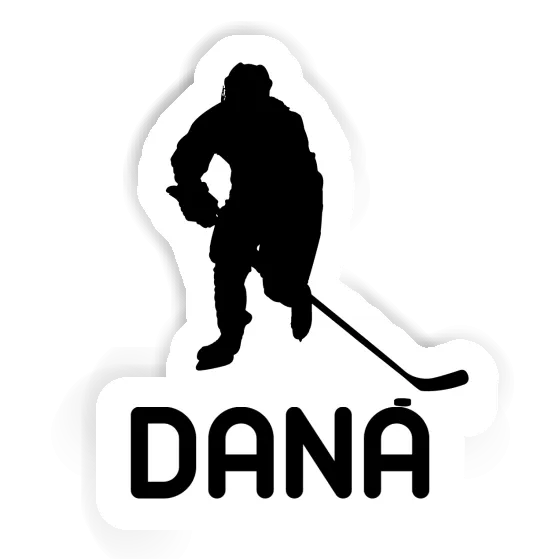 Autocollant Joueur de hockey Dana Image